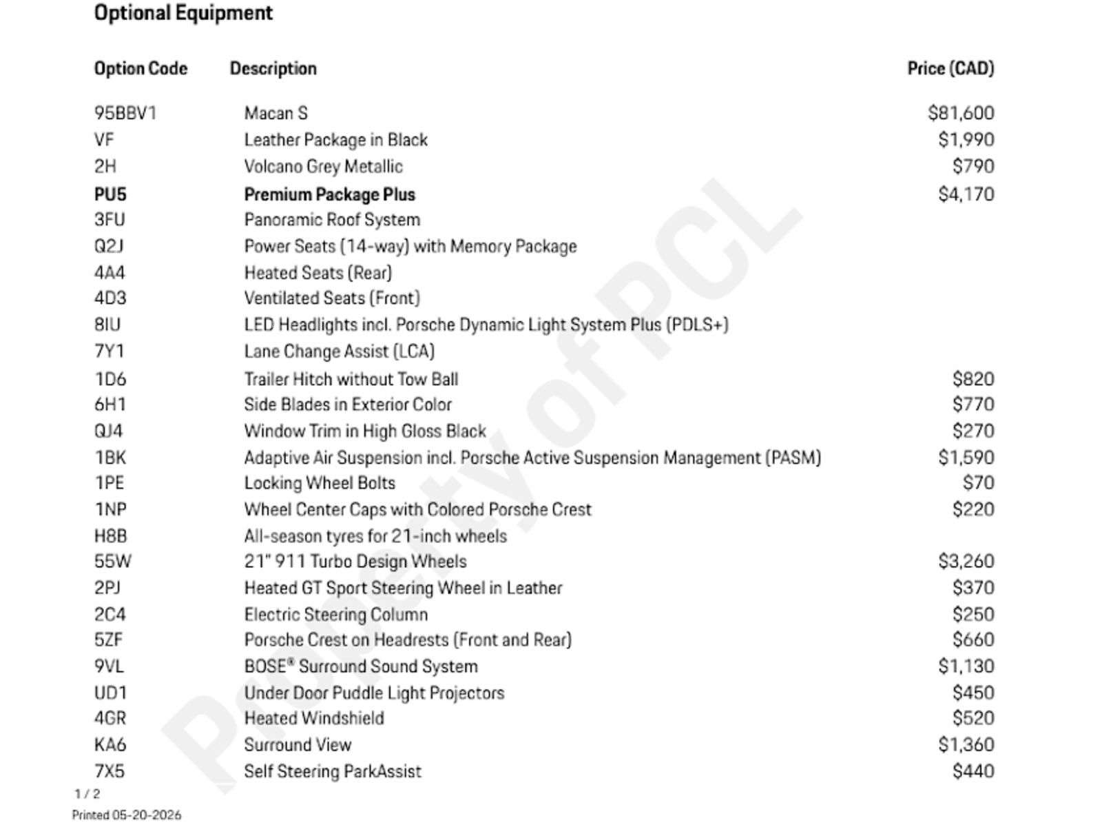 2026 Porsche Macan S w/Premium Plus/Full Leather/PASM/Bose Sound/360 thumb 30