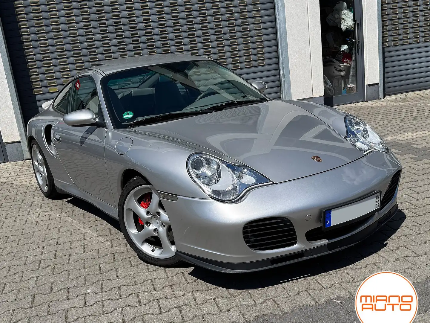 Porsche 996 Turbo *Erstlack|Tubos neu|PZ-Scheckheft|dt. Fzg.* Plateado - 1