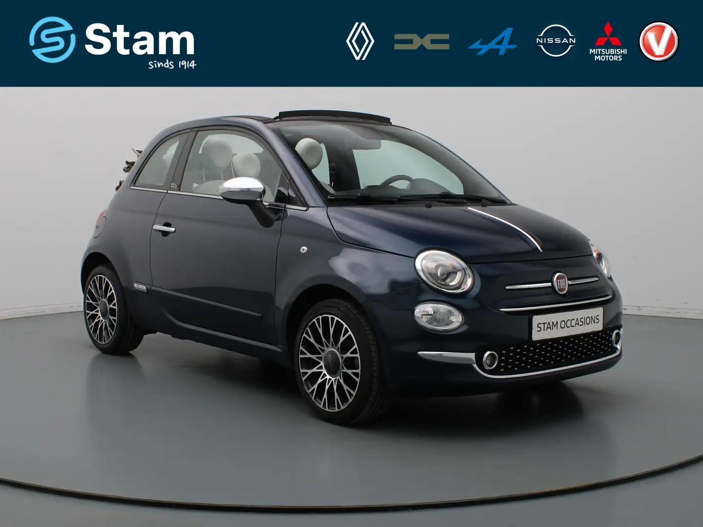 Fiat 500C 70pk Hybrid Star Cruise | Climate | Carplay | Park Blu/Azzurro - 1