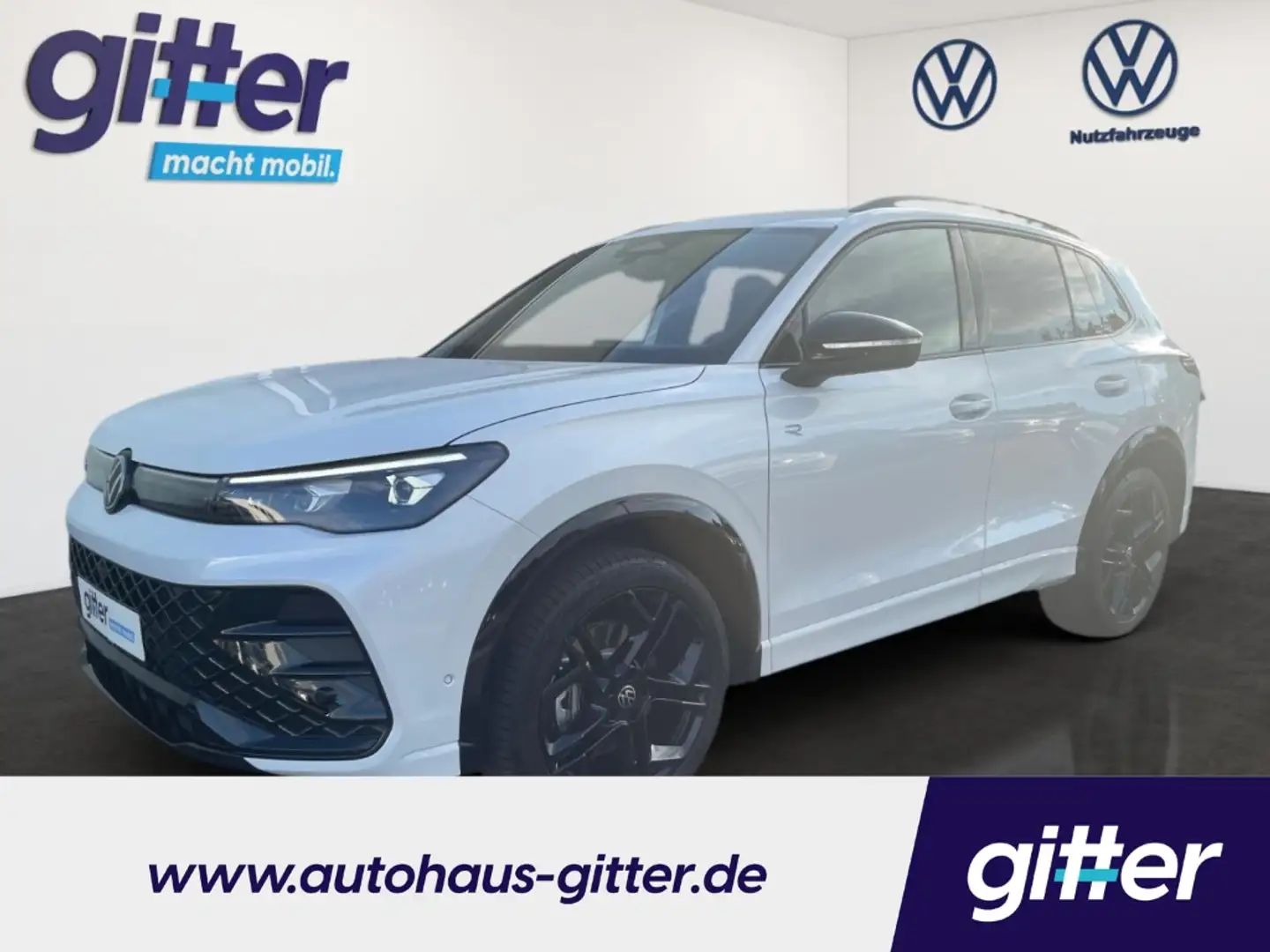 Volkswagen Tiguan 2.0 TDI 142 kW 4Motion R-Line EU6e HUD AD El. Pano Weiß - 1