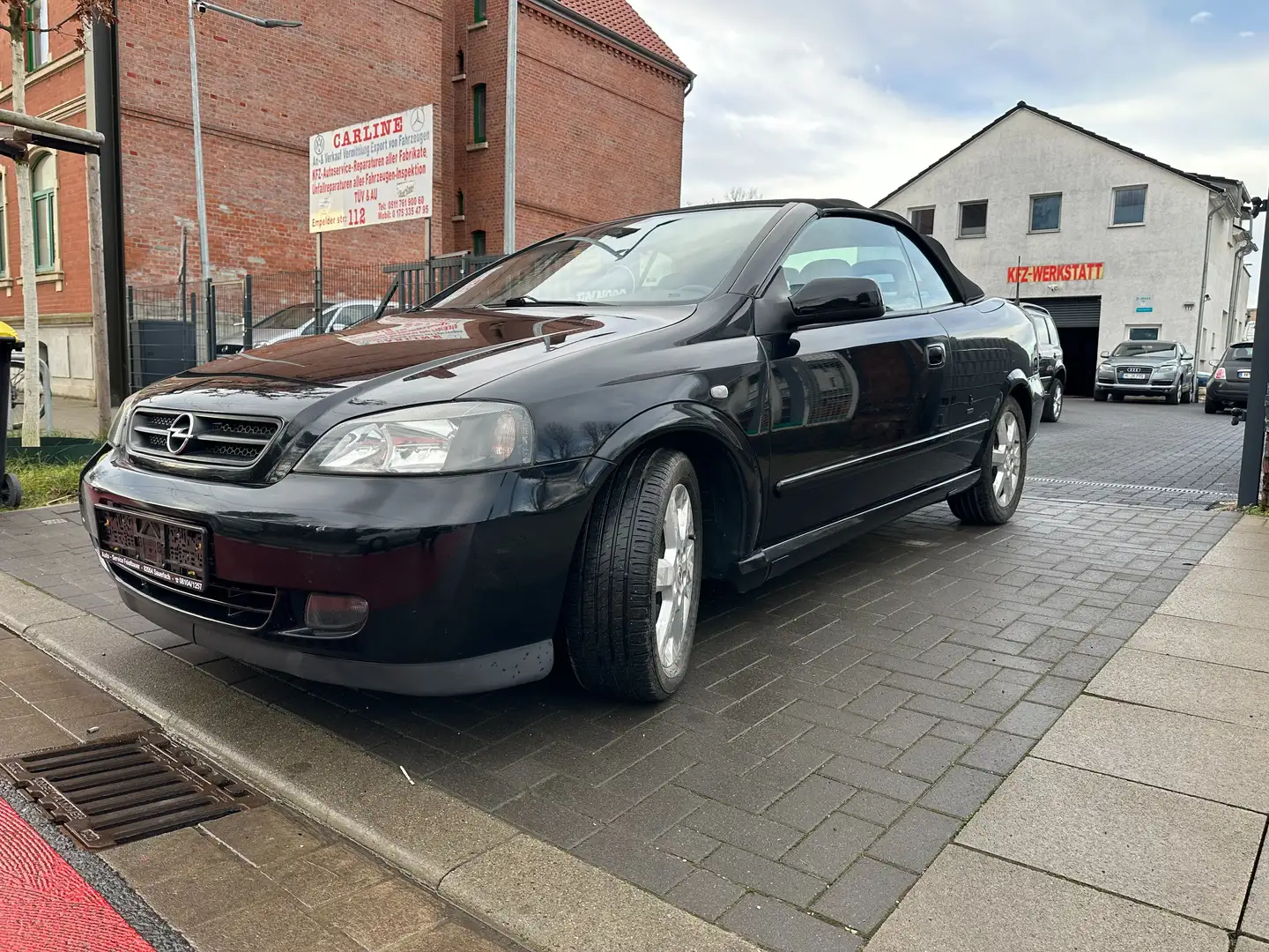 Opel Astra G Cabrio 2.2 16V LEDER // 4el.FH // TEMPOMAT // Schwarz - 2