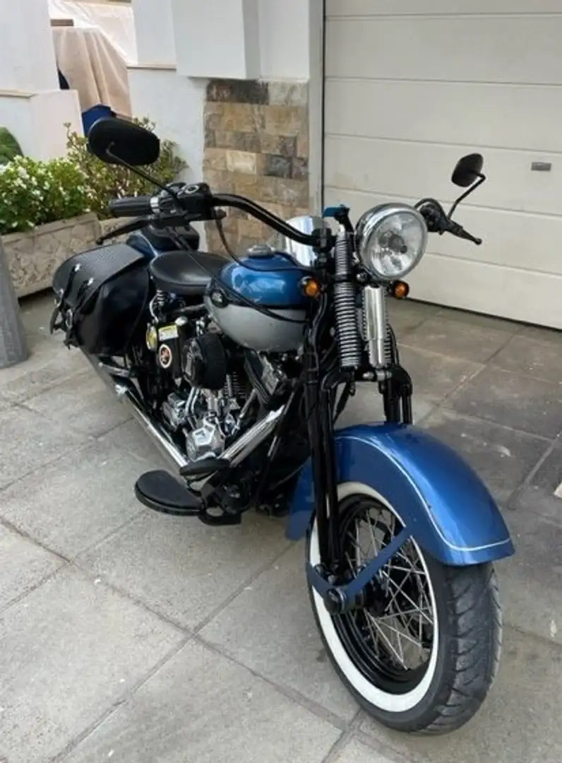 Harley-Davidson Heritage Springer Softail Springer Classic Blauw - 1