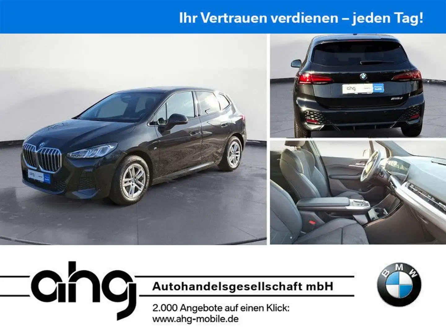 BMW 218 M-Sport *LED*AHK*PDC*SHZ*DAB* Noir - 1