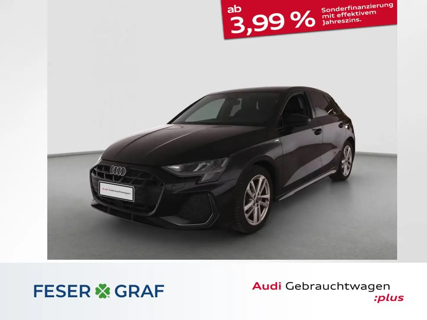 Audi A3 35 TFSI S line /Navi+/ACC/SONOS/HuD/Kamera Schwarz - 1