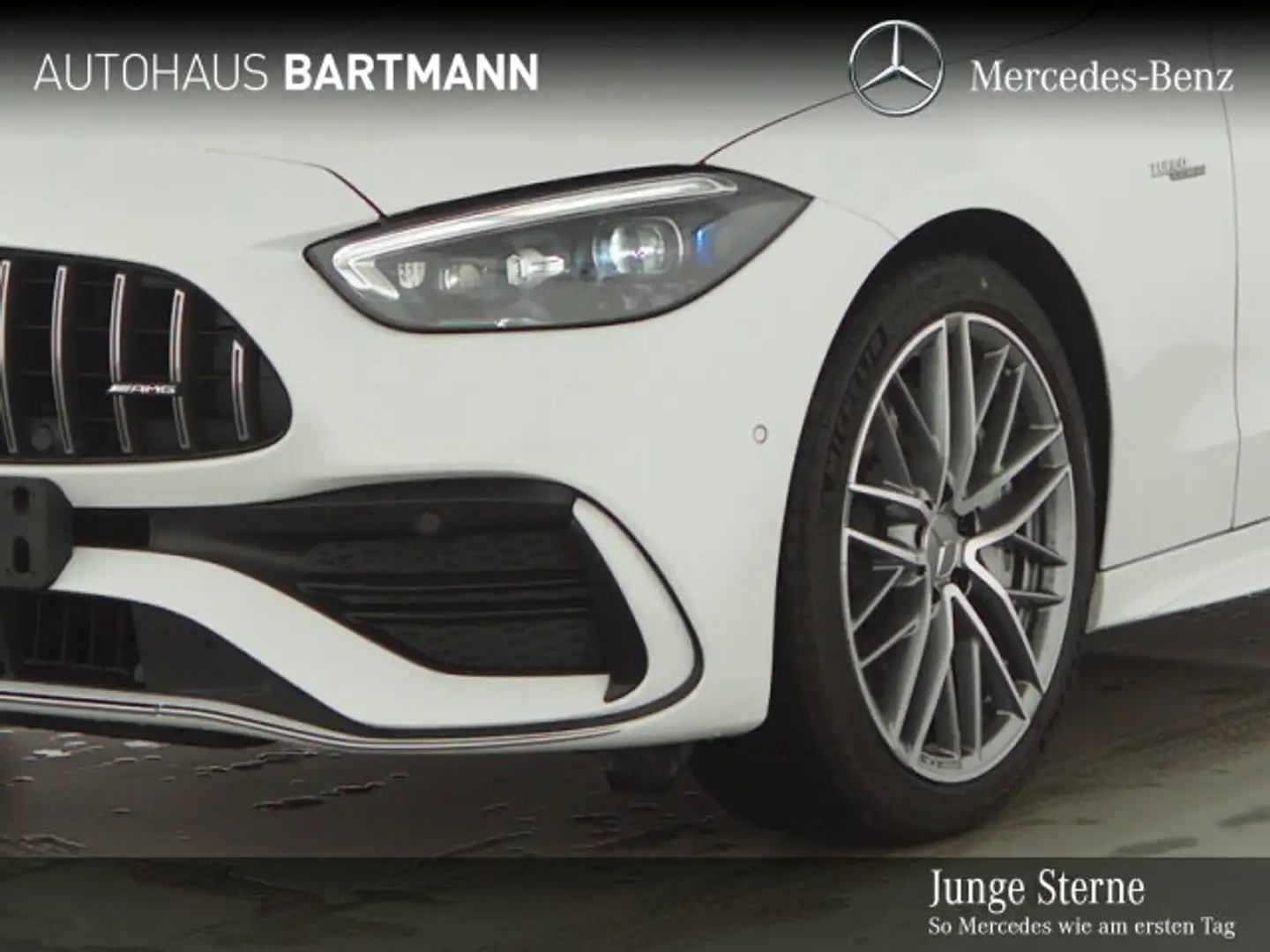 Mercedes-Benz C 43 AMG C 43 T AMG+4M+PANO+DISTRO+ SPUR+ADVANCED+AHK+ Navi Weiß - 2