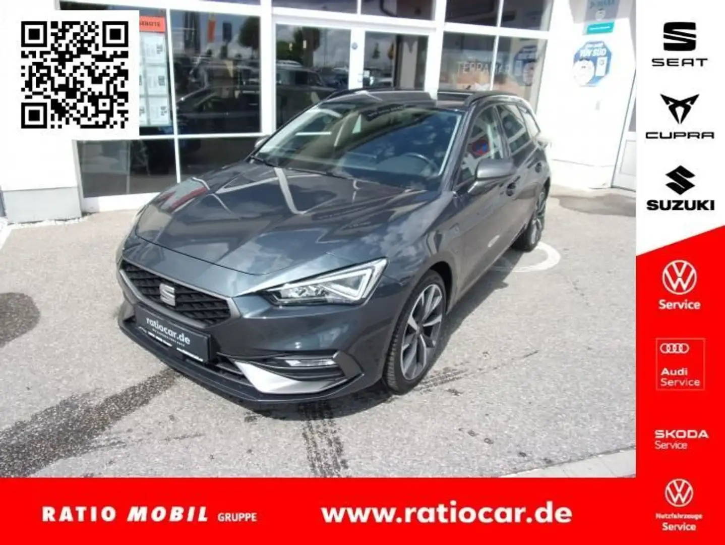 SEAT Leon LEON SPORTSTOURER FR 1.4 E-HYBRID DSG AHK SITZ. Grijs - 1