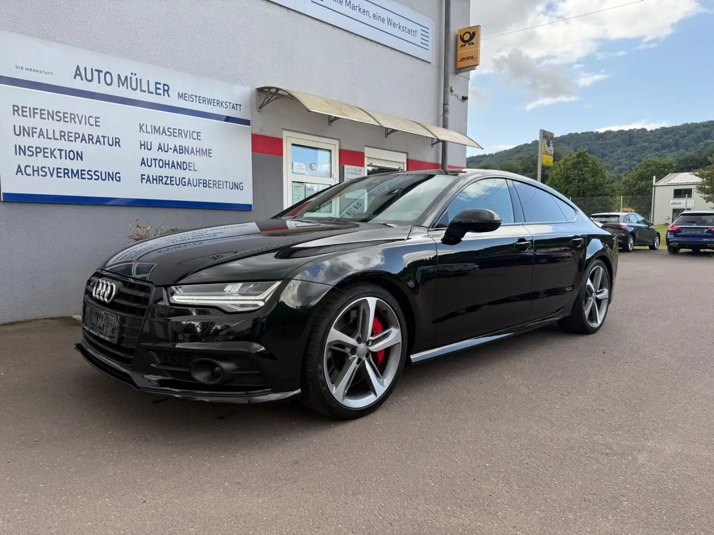 Audi S7 Sportback 4.0 TFSI quattro Matrix/Luftfeder. Zwart - 1