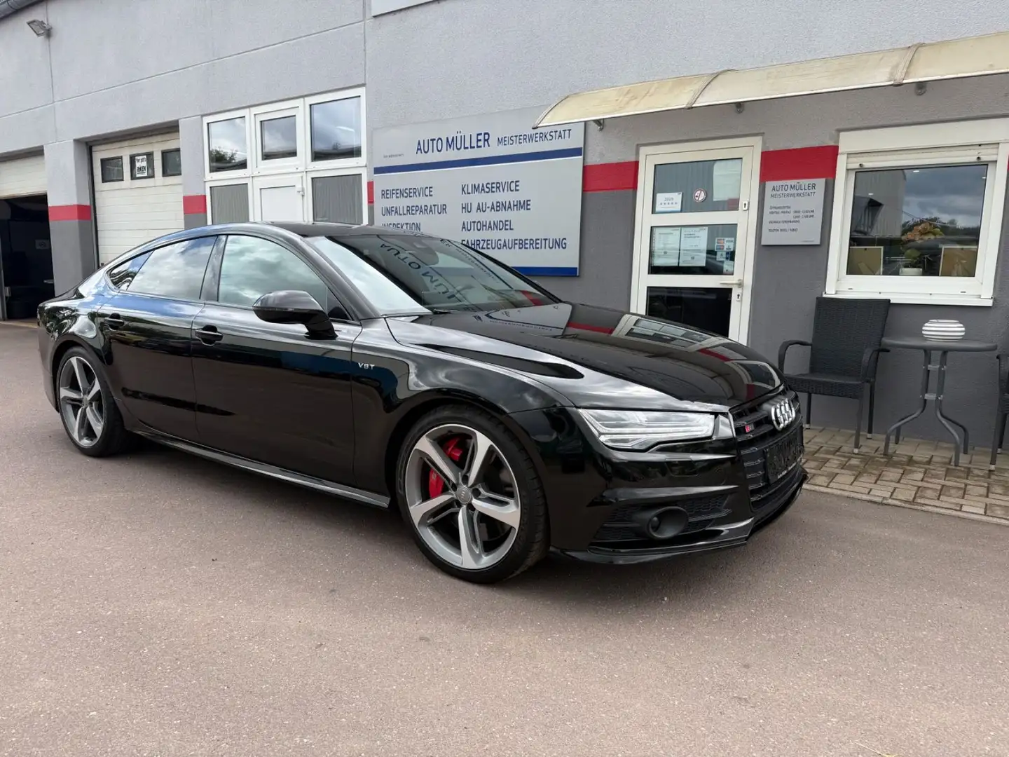 Audi S7 Sportback 4.0 TFSI quattro Matrix/Luftfeder. Zwart - 2