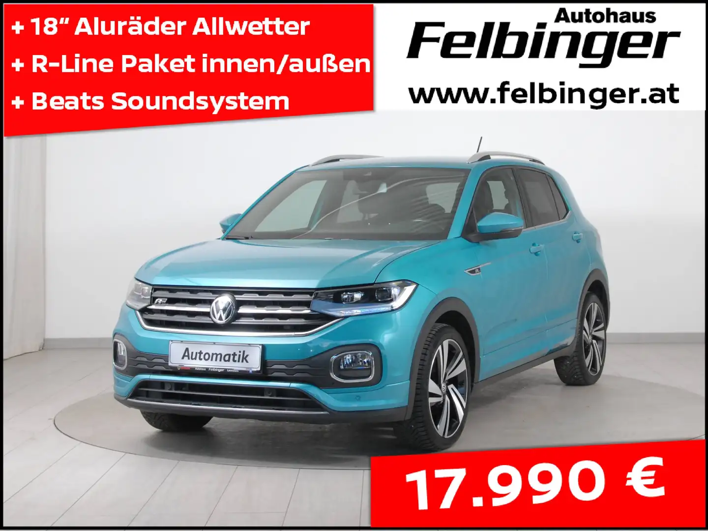 Volkswagen T-Cross Style 1.0 TSI DSG *R-Line Design, Soundsystem* Blau - 1