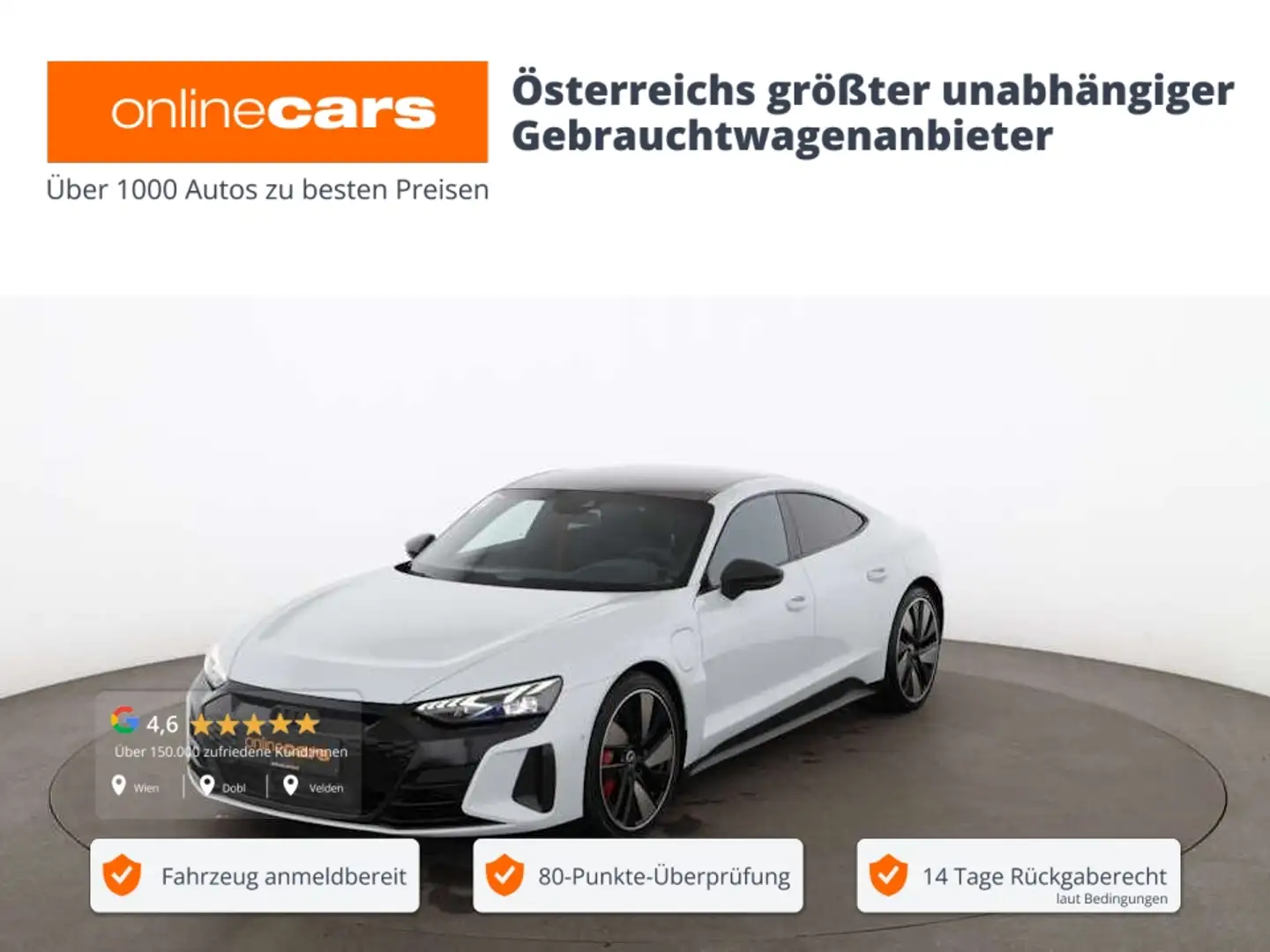 Audi e-tron GT RS quattro 93kWh Aut MATRIX LUFT SKY Grau - 1