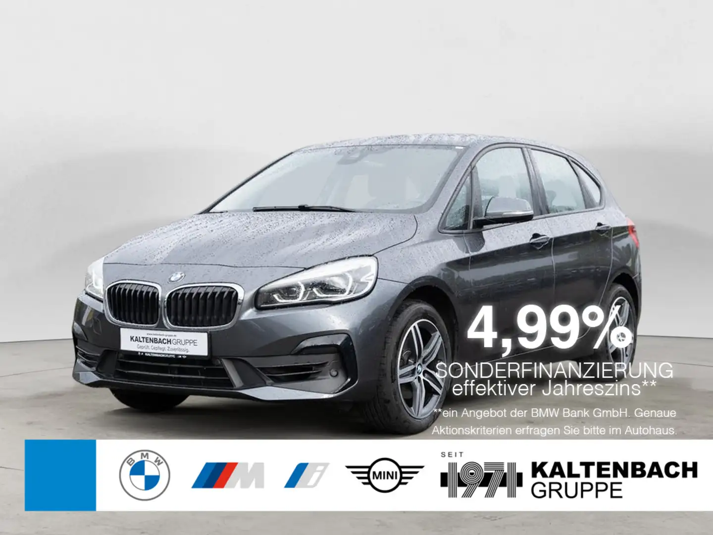 BMW 218 i Active Tourer Advantage LED NAVI PDC Gris - 1