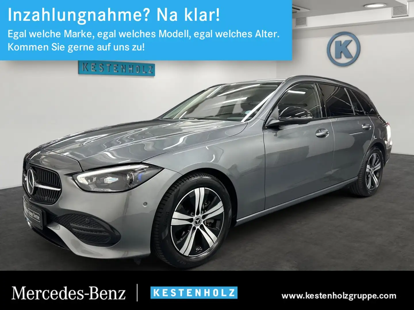 Mercedes-Benz C 300 T-Modell AHK+HEADUP+KEYGO+MEMORY+DIGITLGHT Grau - 1