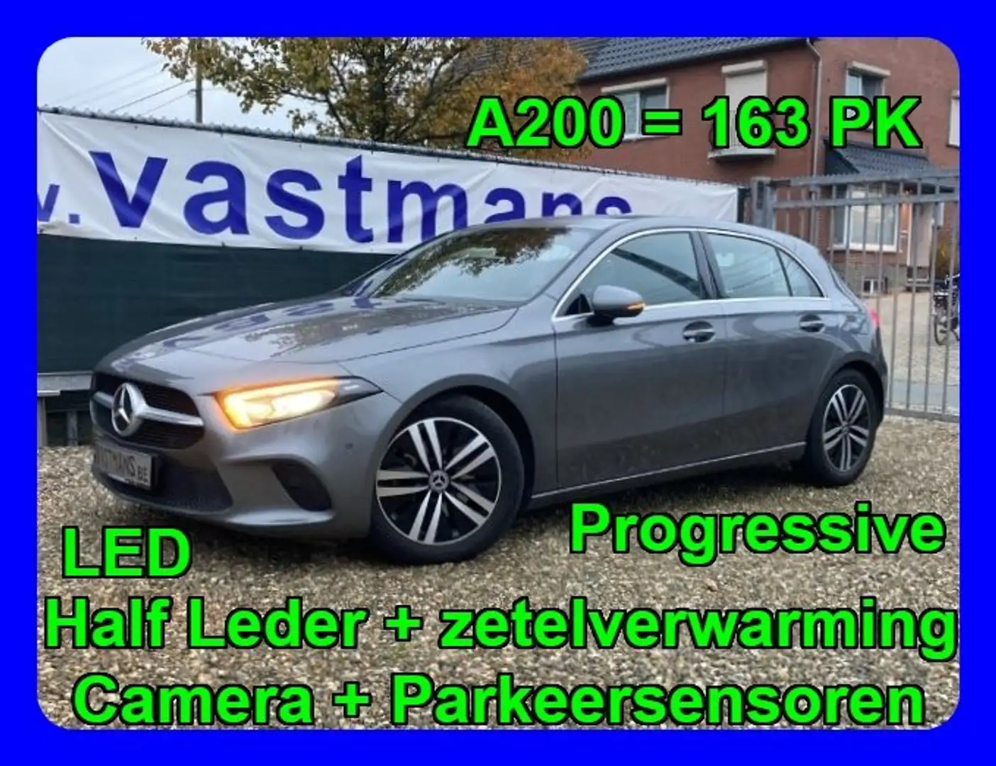 Mercedes-Benz A 200 Benzine Progressive / LED / Automaat / Half Leder Grijs - 1