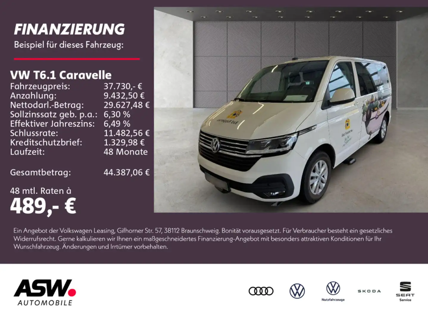 Volkswagen T6.1 Caravelle Comfortlin 2.0TDI DSG LED RFK AHK Blanco - 1