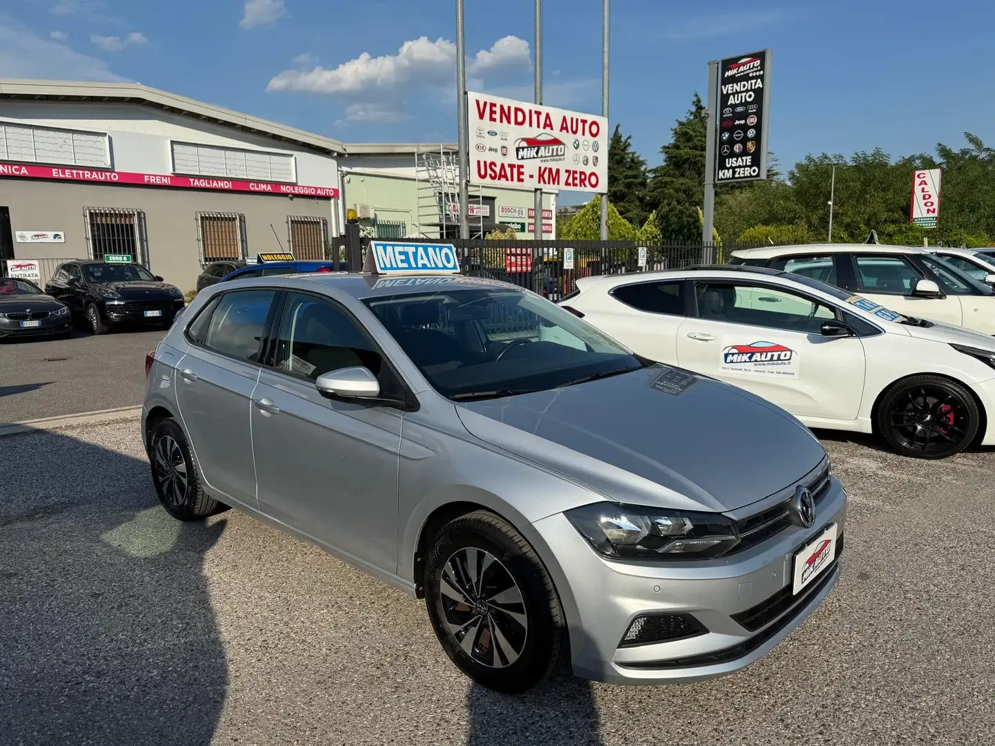 Volkswagen Polo Polo VI 2017 5p 1.0 tgi Highline 90cv my19 Zilver - 1