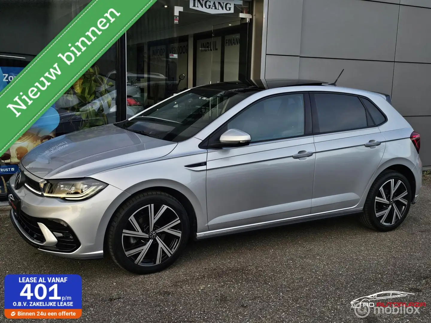 Volkswagen Polo 1.0 TSI R-Line Panorama/Keyless/Beats/Camera Zilver - 1