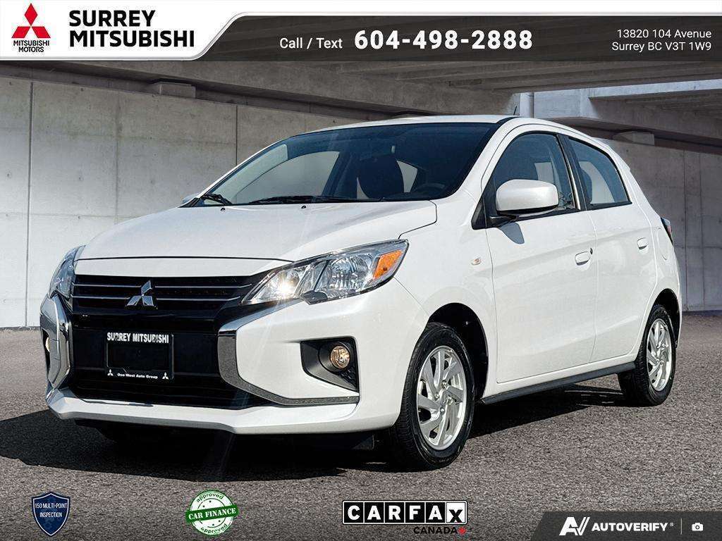 White 2024 Mitsubishi Mirage Hatchback Front-Wheel Drive Automatic