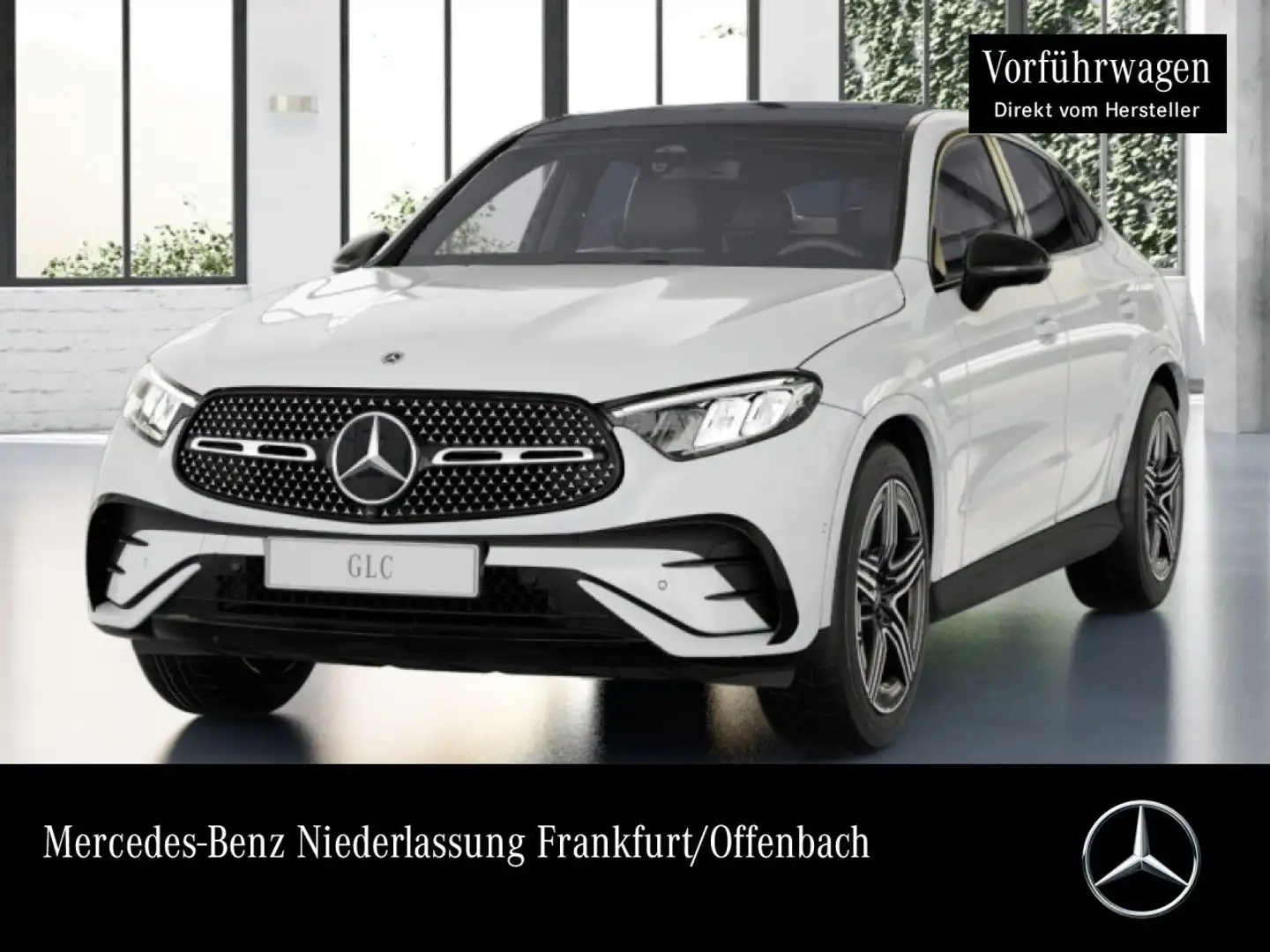 Mercedes-Benz GLC 220 d 4M AMG+NIGHT+PANO+360+AHK+LED+TOTW+9G Blanc - 1
