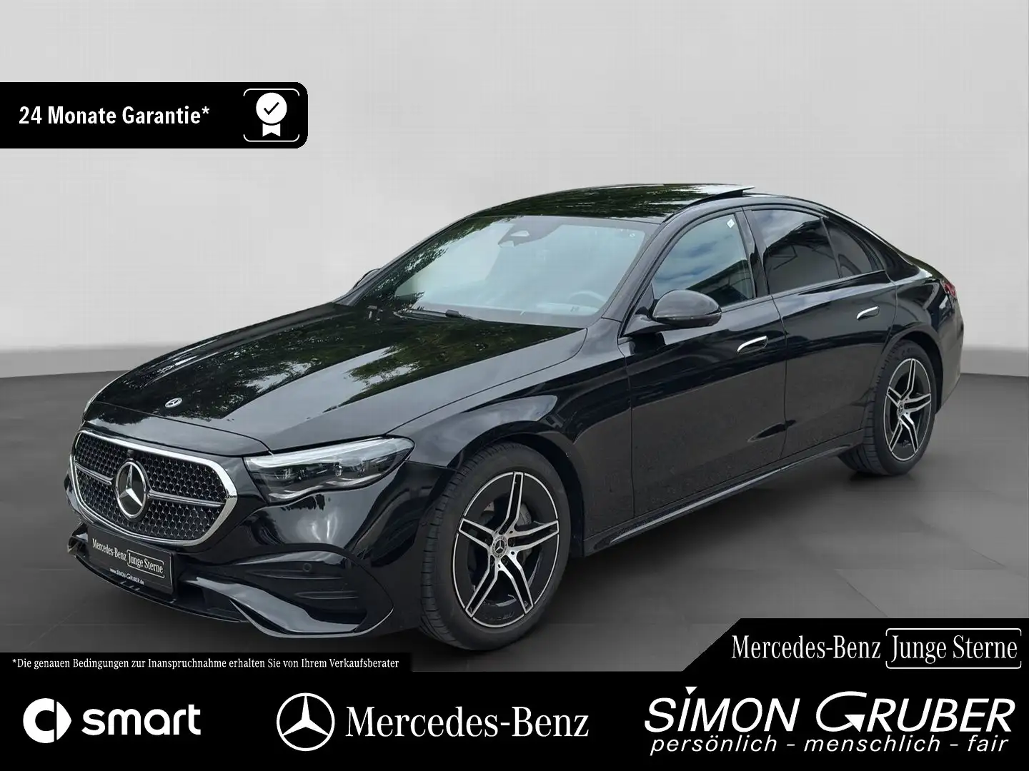 Mercedes-Benz E 220 d AMG Night Servolock Pano Burm4D AHK Schwarz - 1