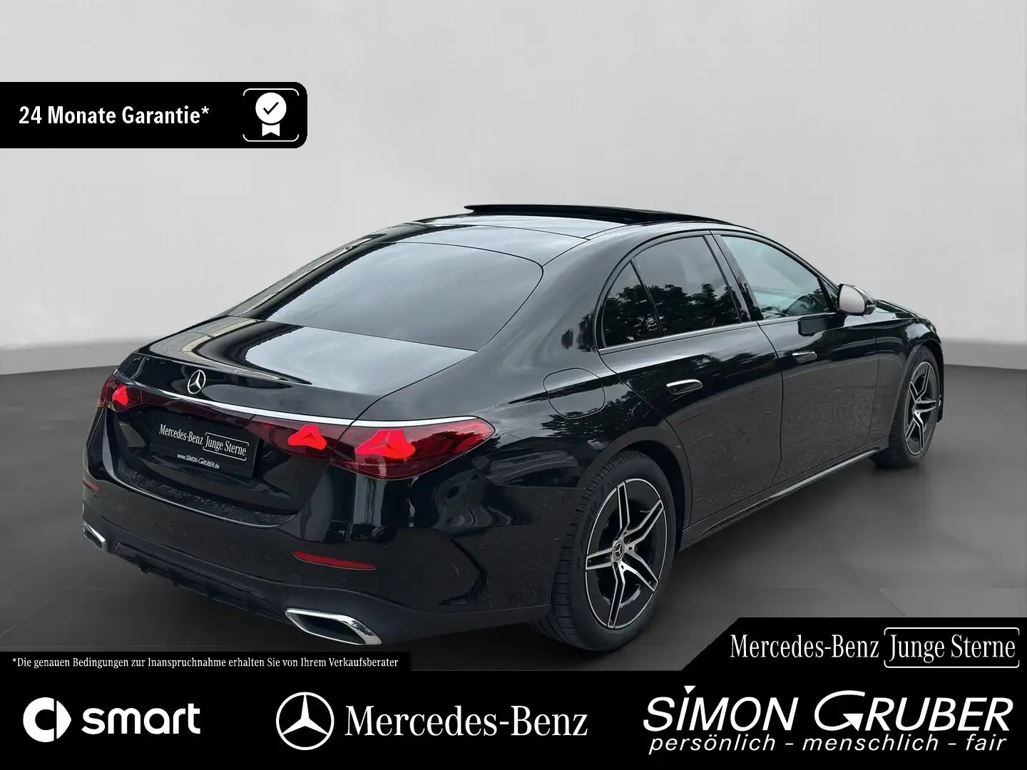 Mercedes-Benz E 220 d AMG Night Servolock Pano Burm4D AHK Schwarz - 2