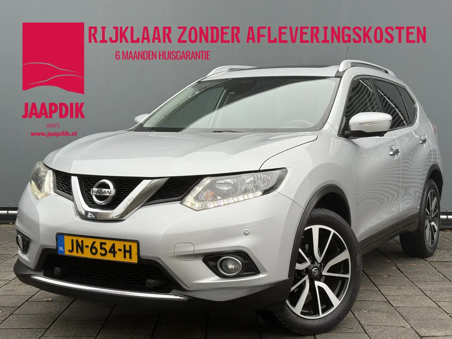 Nissan X-Trail BWJ 2016 | 1.6T 164PK Connect Ed. | TREKHAAK | PAN Grijs - 1