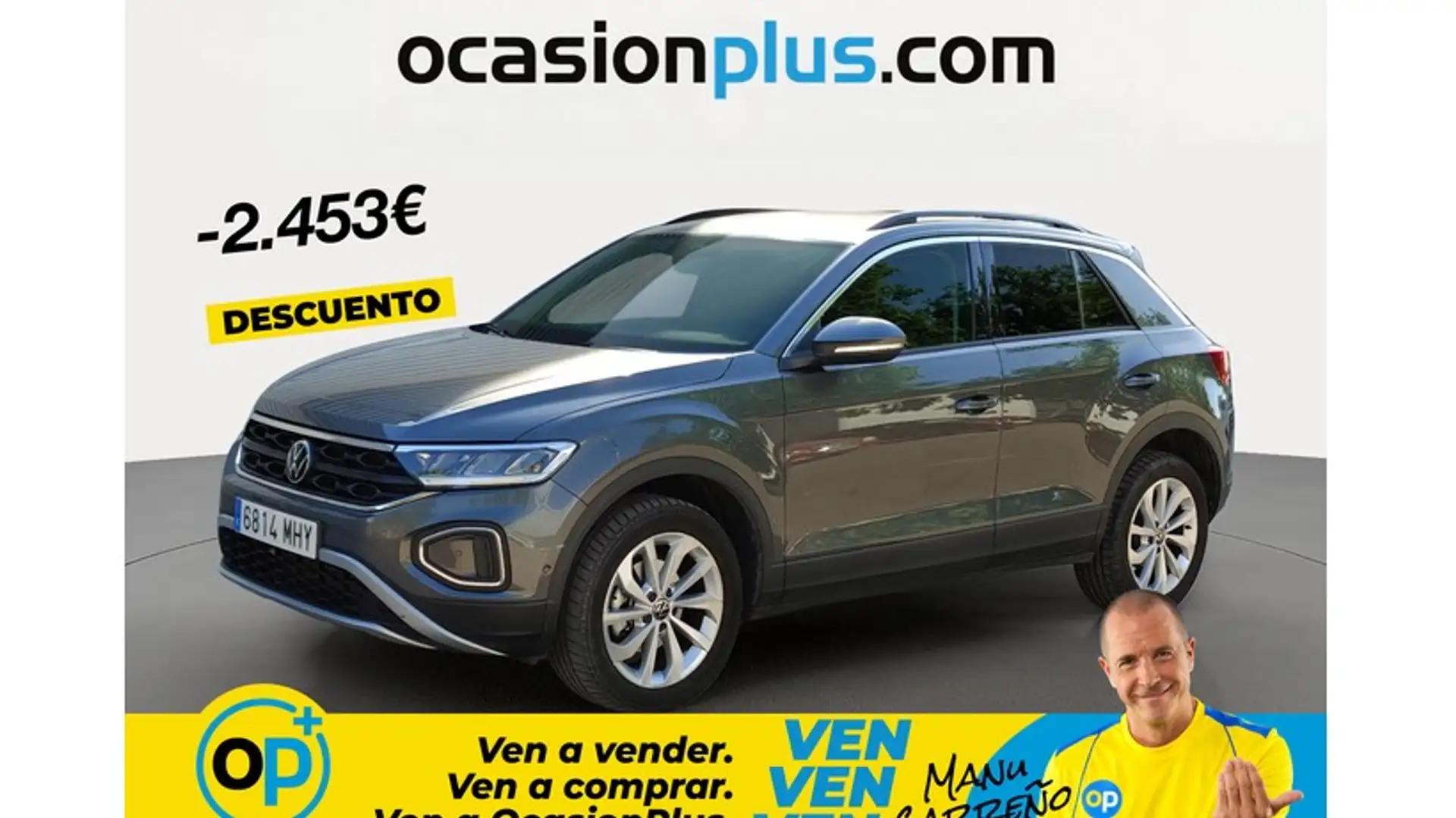 Volkswagen T-Roc 1.5 TSI Life 110KW Gris - 1