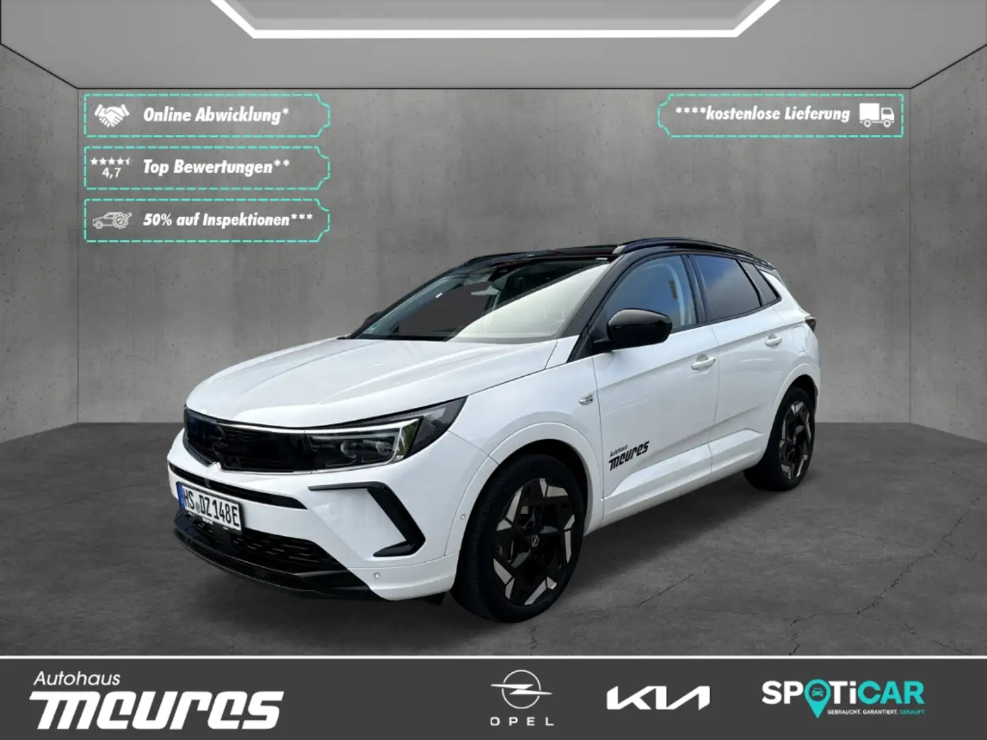 Opel Grandland GS Line KAMERA 360 *SOFORT VERFÜGBAR* Biały - 1