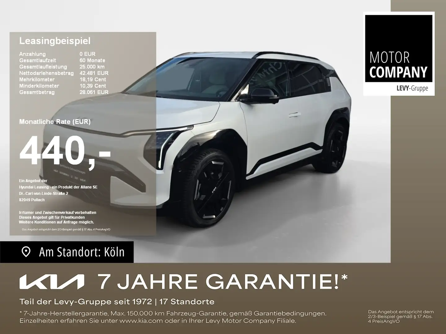 Kia EV3 81,4kWh GT-line ACC+SpurH+Klima+Leder+LED Verde - 1