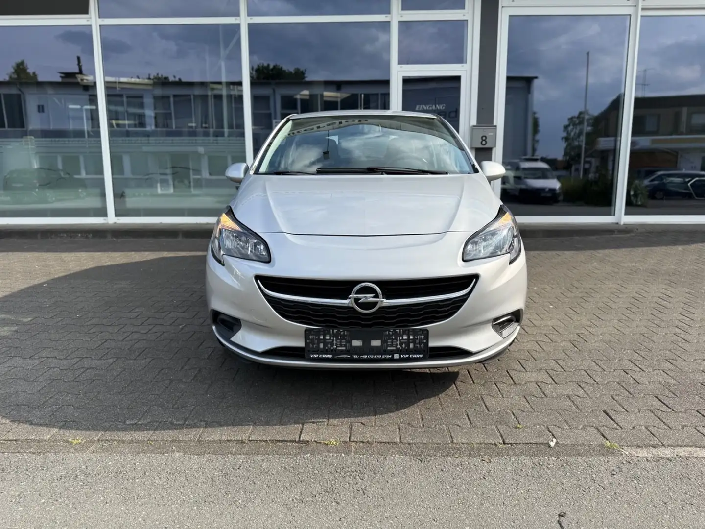 Opel Corsa E Edition*1-Hand*Scheckheft*Klima*TÜV Neu Silber - 2