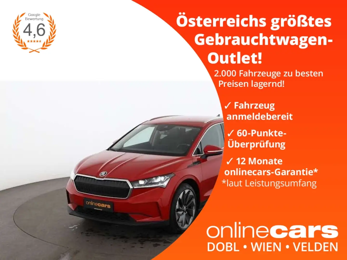 Skoda Enyaq 80 Suite 82kWh Aut MATRIX RADAR LEDER NAVI Rouge - 1