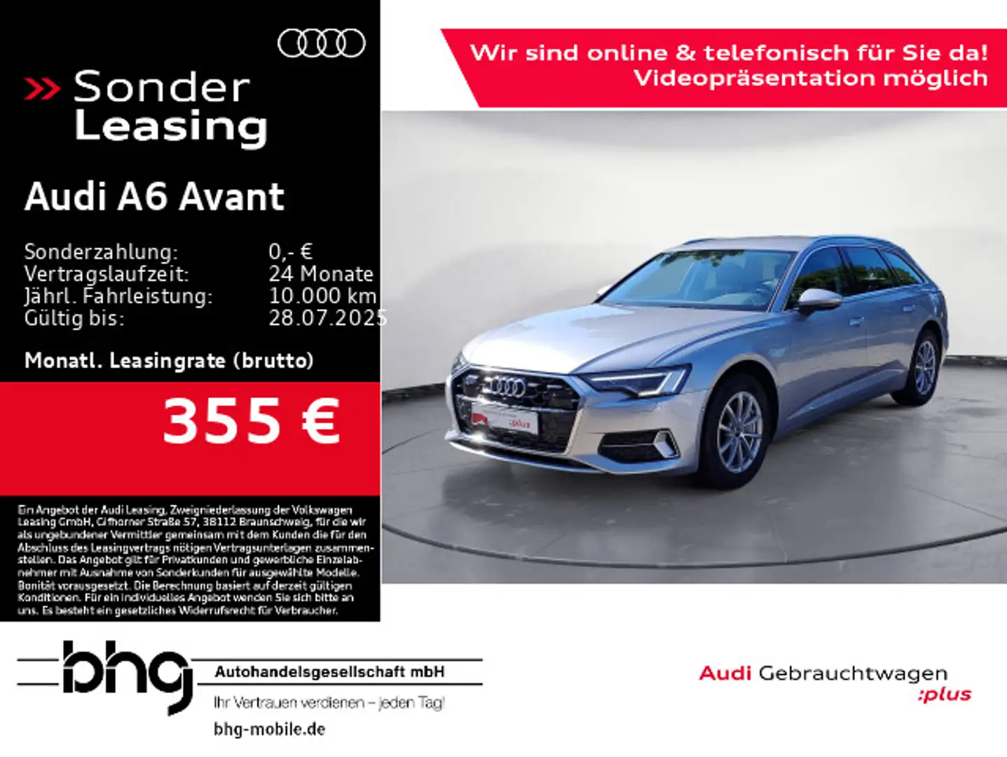 Audi A6 45 TFSI S tronic advanced Silber - 1