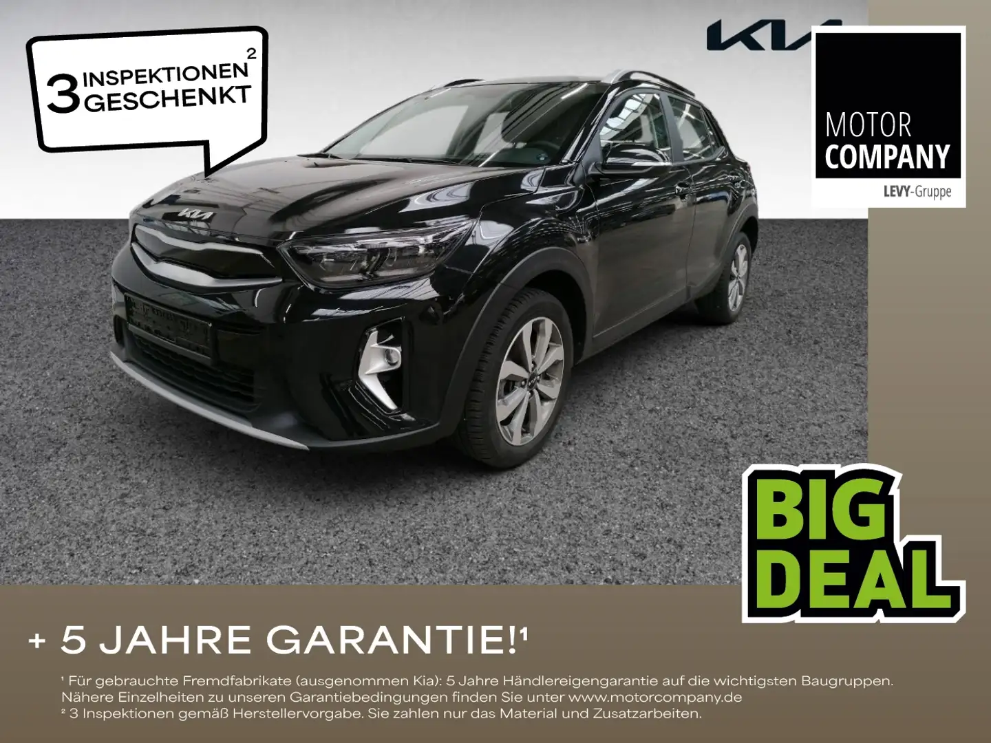 Kia Stonic 1.0 T-GDI Vision +Automatik+Navi+R.Kam+Alw Negru - 1