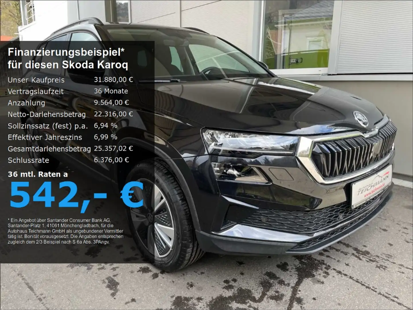 Skoda Karoq 1.5 TSI DSG Ambition +AHK+Kessy+RFK+ Schwarz - 1