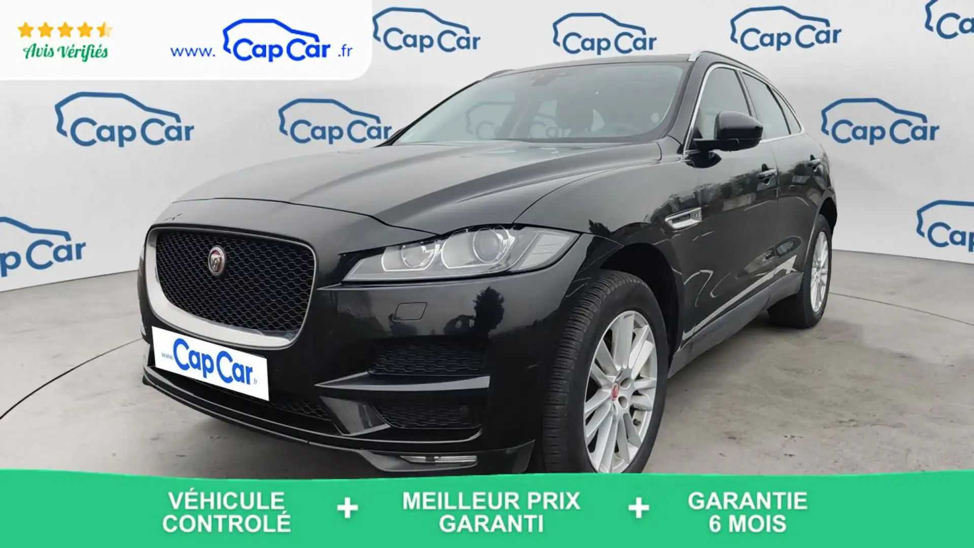 Jaguar F-Pace 2.0 D 180 AWD BVA8 Prestige - Automatique Noir - 1