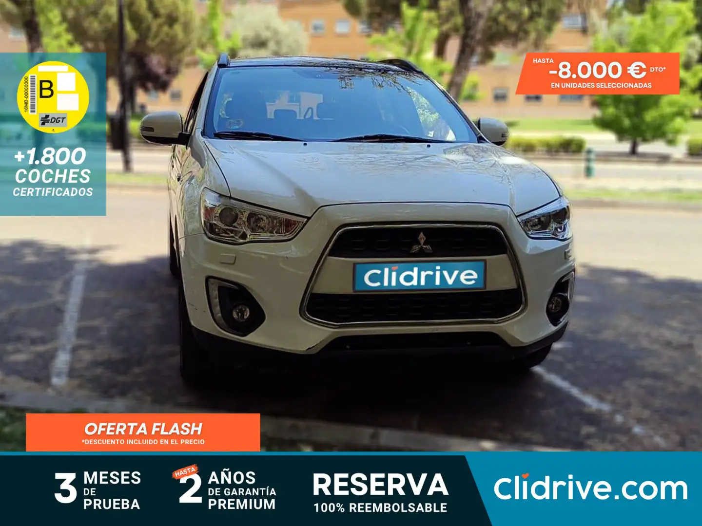 Mitsubishi ASX 220DI-D Kaiteki 4WD 6AT Blanco - 1