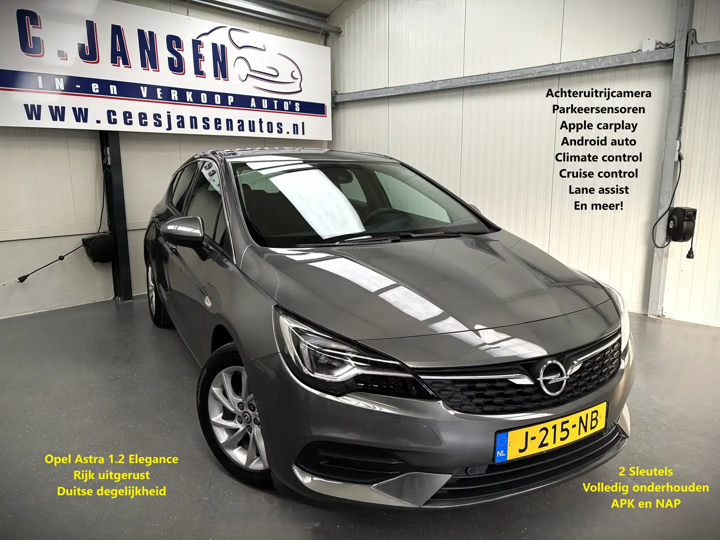 Opel Astra 1.2 Elegance Prachtige auto! | Achteruitrijcamera Grau - 1