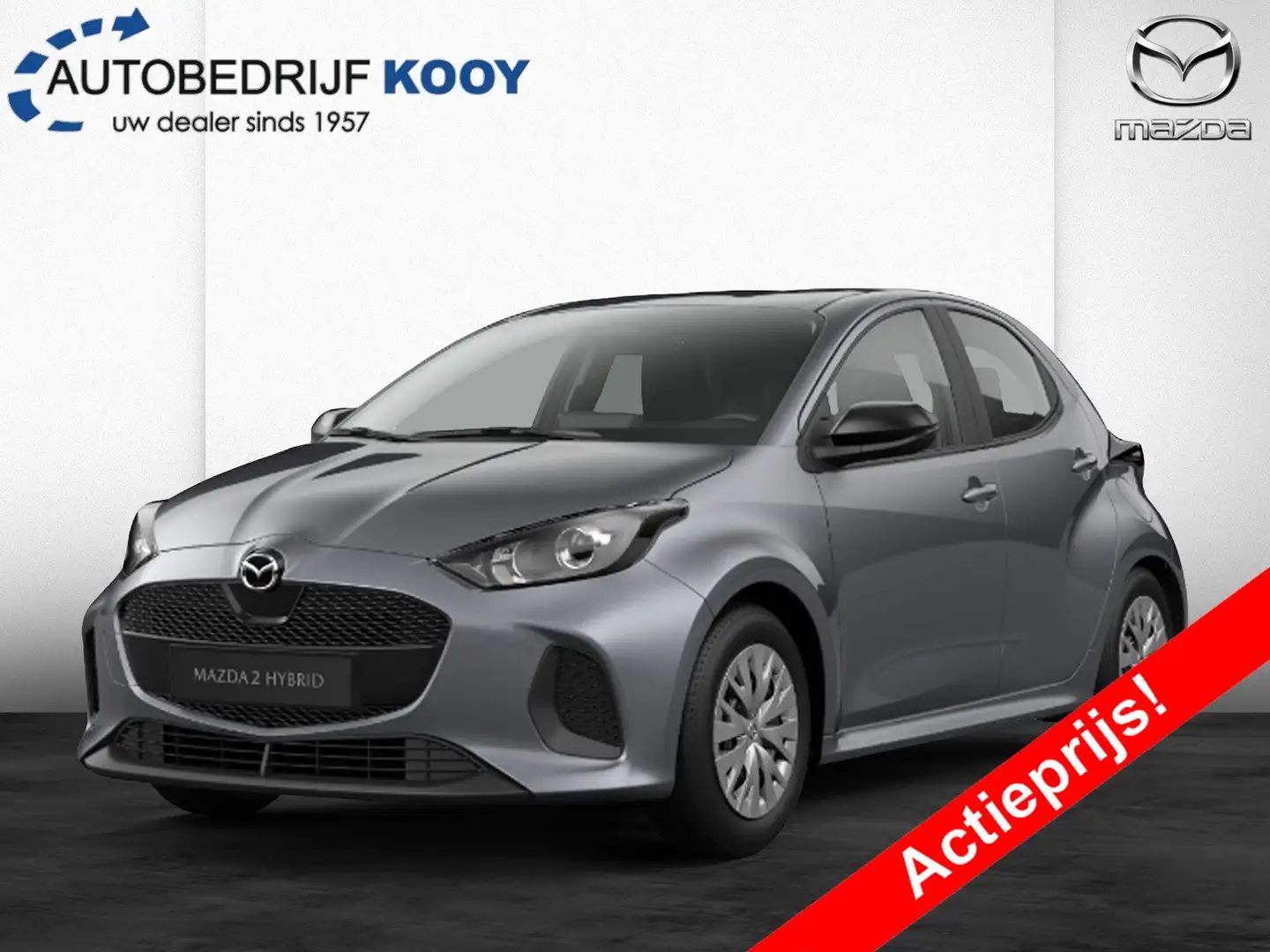Mazda 2 Hybrid 1.5 116 CVT Prime-Line Grijs - 1