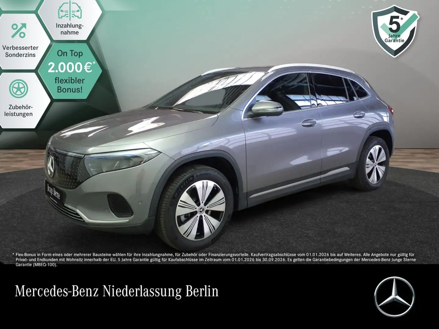 Mercedes-Benz EQA 300 4M PROG+ADVANCED+KAMERA+SPUR Grau - 1