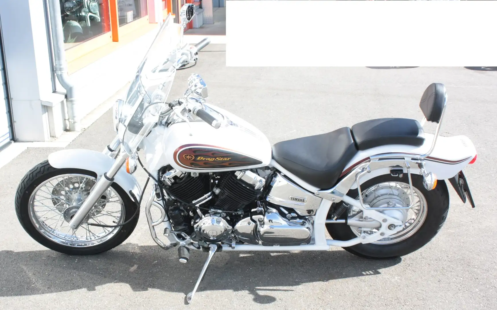 Yamaha XVS 650 Drag Star Blanc - 2