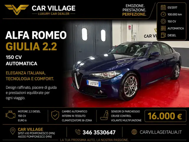Alfa Romeo Giulia Giulia 2.2 Turbodiesel 150 CV AT8 Super