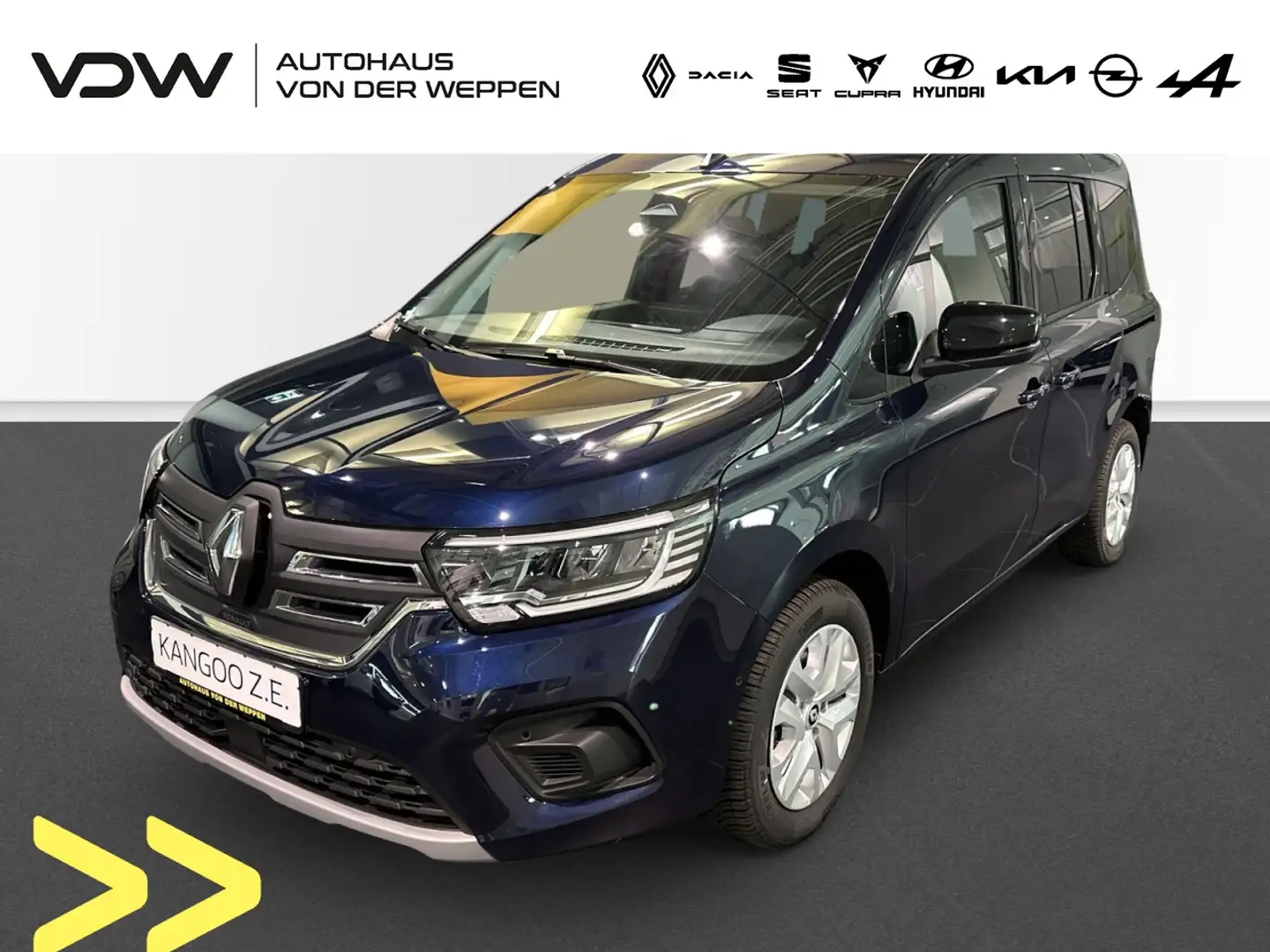 Renault Kangoo E-TECH Electric Lagerwagen!! Klima Navi Rückfahrkamera Blau - 1