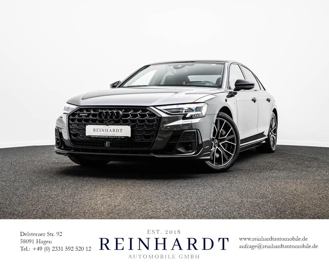 Audi A8 60TFSie 2x S LINE/BLACK/ACC/HuD/PANO/360/RSE+ Grau - 1
