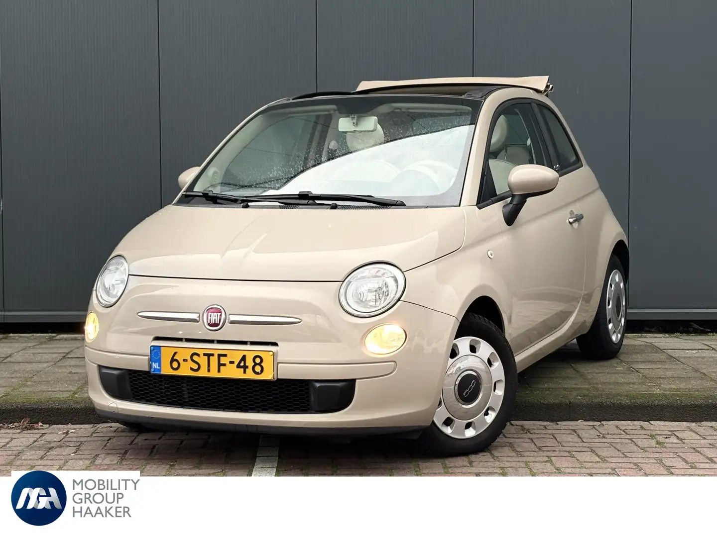 Fiat 500C 0.9 TwinAir Pop Cabrio | NAP | Parkeer sensoren ac Beige - 1