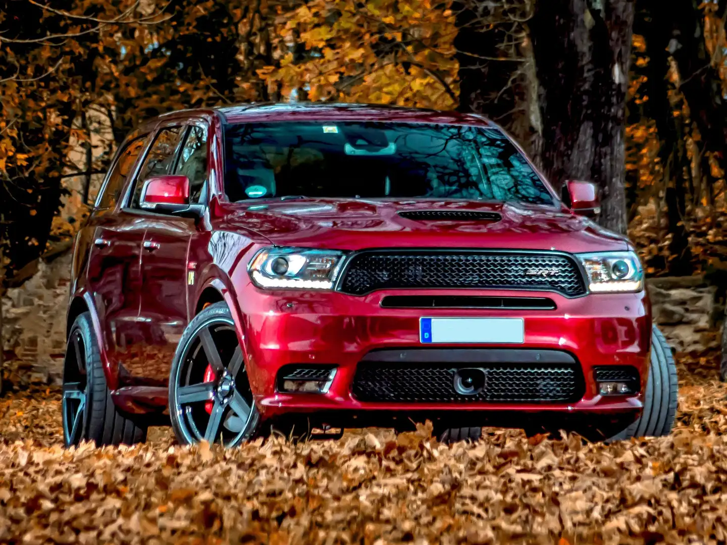 Dodge Durango SRT-8 6.4 V8 | Unfallfrei | 22“, AHK, ACC, LPG Roşu - 1