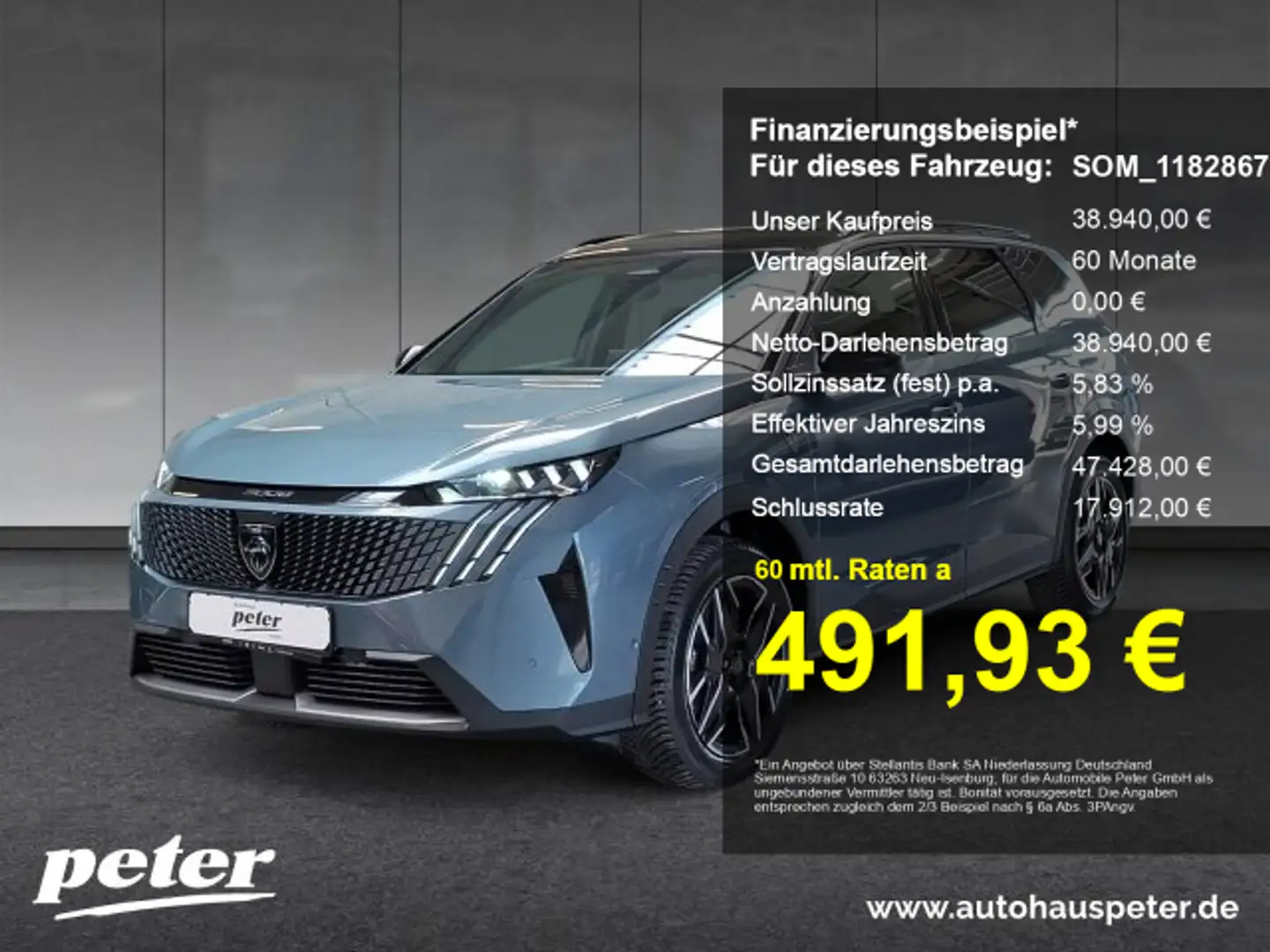 Peugeot 5008 5008 GT 136 +Alcantara+Winter+LED Blau - 1
