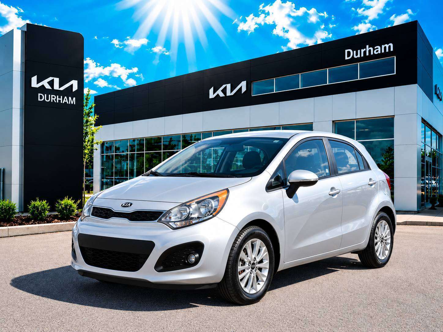 Silver 2015 Kia Rio5 Hatchback Front-Wheel Drive 