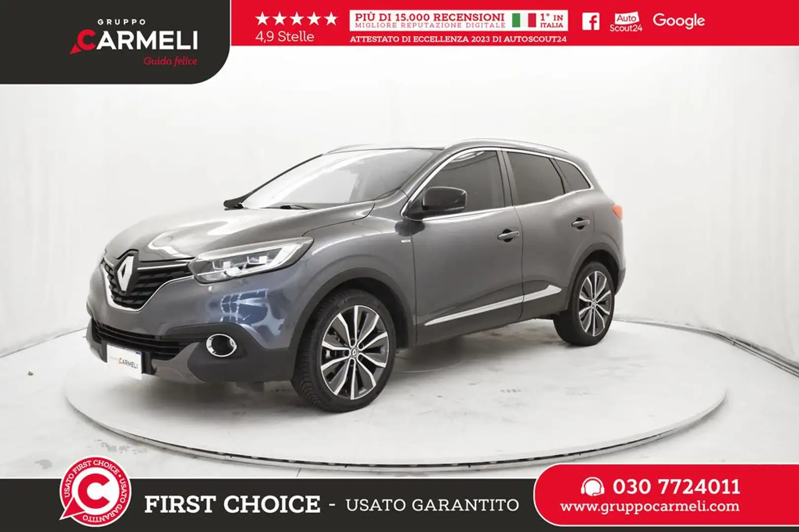 Renault Kadjar 1.5 dci energy Bose 110cv edc Grigio - 1