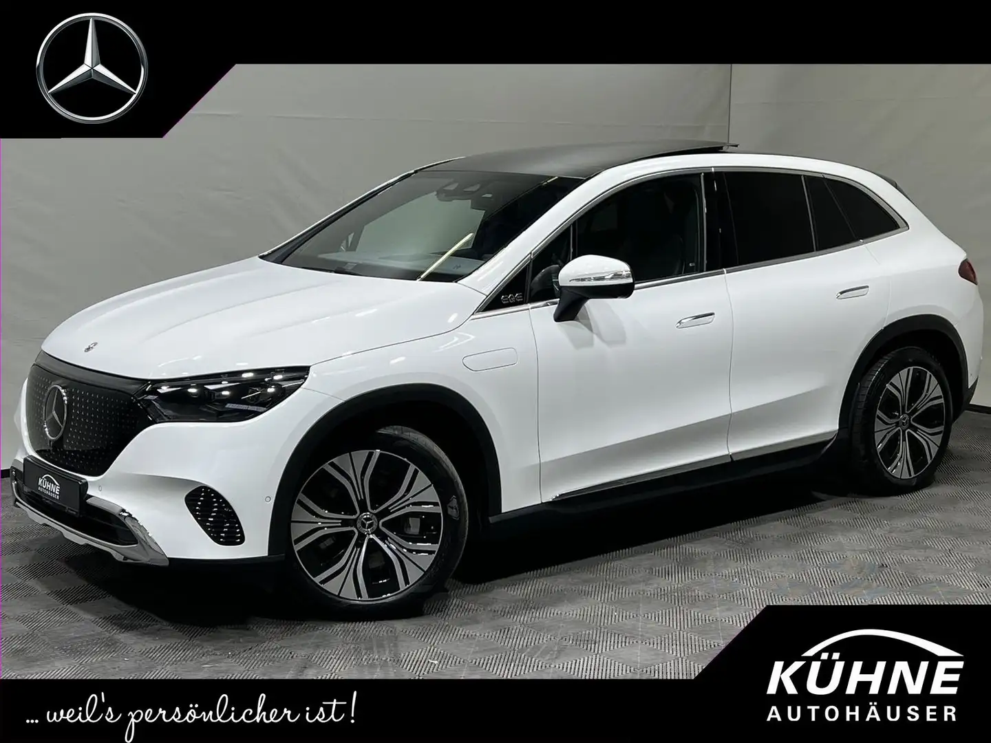 Mercedes-Benz EQE SUV EQE 350 4M Electric Art Premium AHK+4xSHZ+22KW ! Weiß - 1