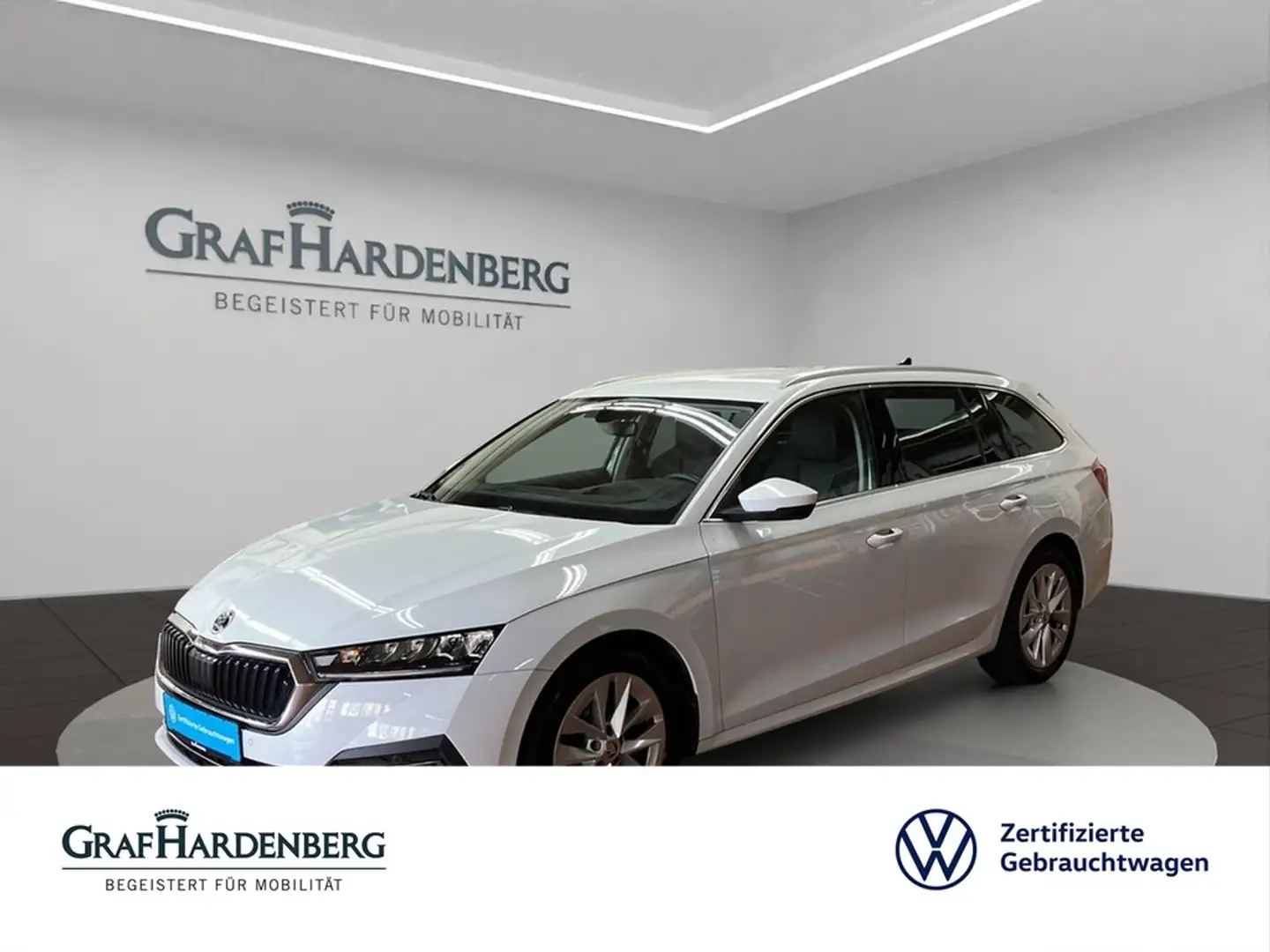 Skoda Octavia Combi Style 4x4 TDI DSG Navi AHK LED Weiß - 1