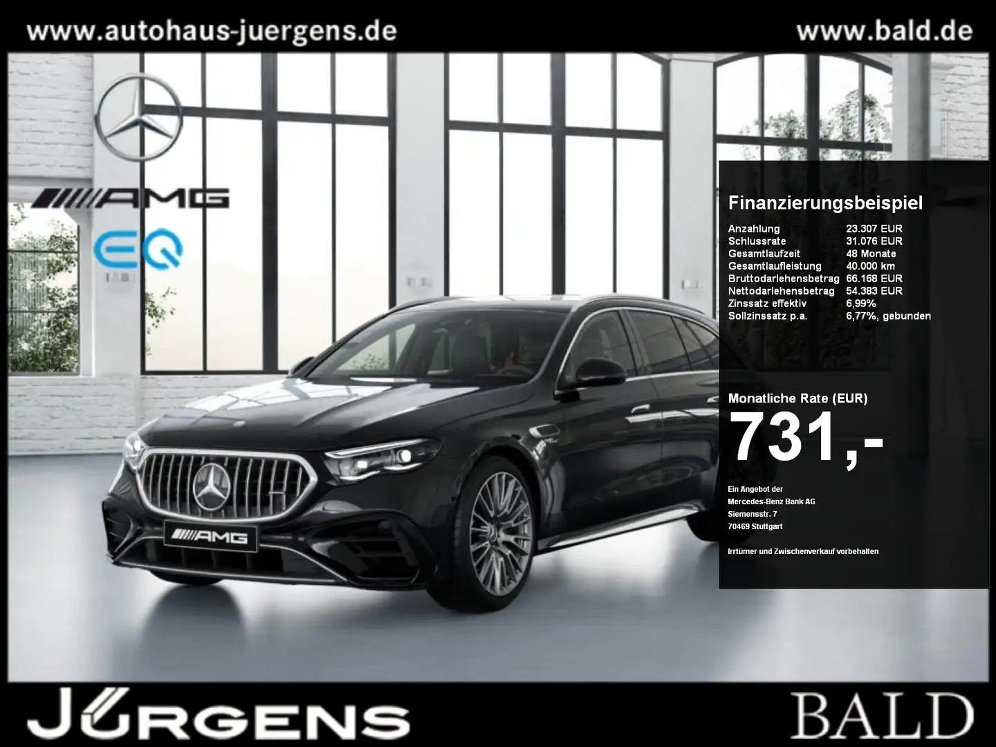 Mercedes-Benz E 53 AMG AMG E 53 Hybrid 4MATIC+ T-Modell AMG-Sport+Burm Noir - 1